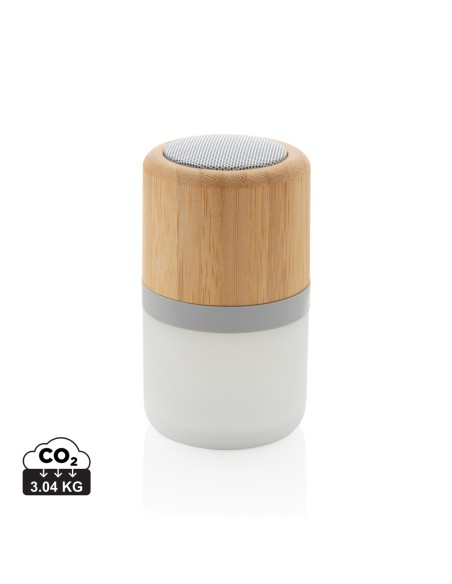 Speaker 3W in bambù con luce Speaker 3W in bambù con luce